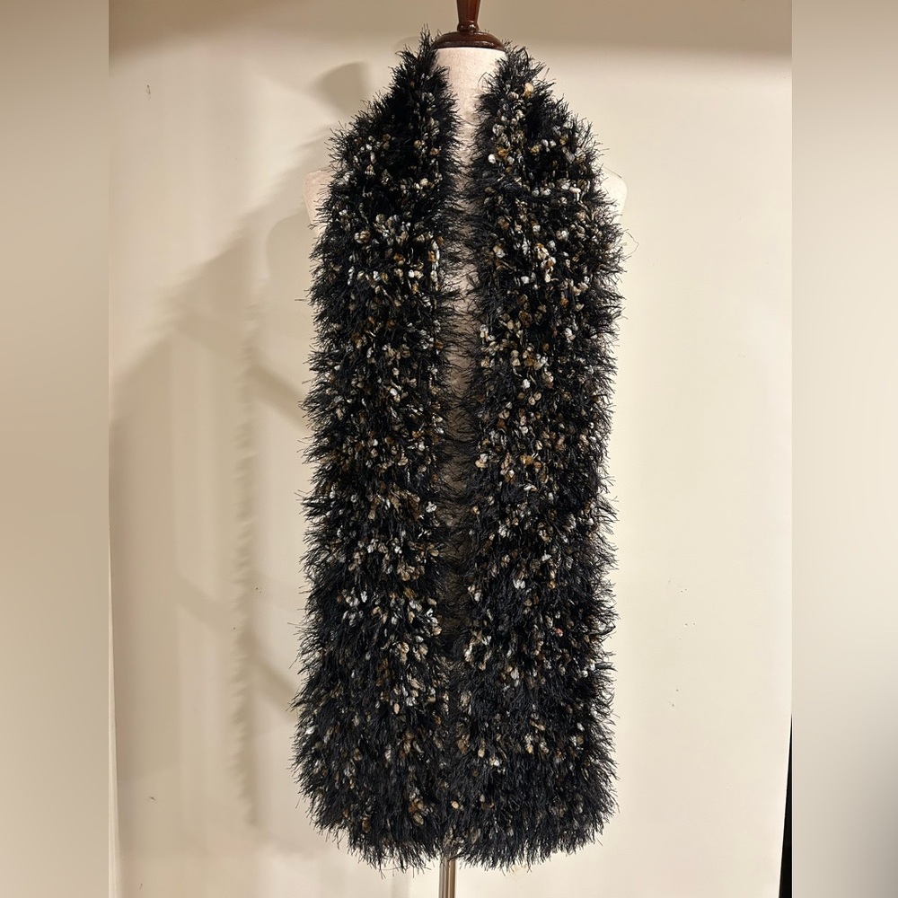 BLACK, TAN & CREAM Scarf - Soft feel
